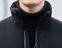 Blousons Bomber pour Hommes, Doudounes et Vestes d'Hiver pour Hommes, Manteaux d'Hiver en Tissu Tissé Personnalisés pour l'Extérieur, Imprimés, Lot de 2, Prix Abordable