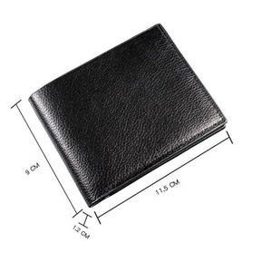 Bogia Khuyến mãi giá rẻ nhất Mens Bifold Ví PU da tùy chỉnh tối giản phía trước Pocket Slim ví cho nam giới - Product Image 3