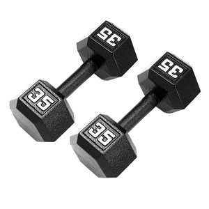 Bán buôn HEX quả tạ cơ bản Neoprene Workout quả tạ tập thể dục 5 10 20 30 40 50lb Bộ gang Hex sơn quả tạ - Product Image 6