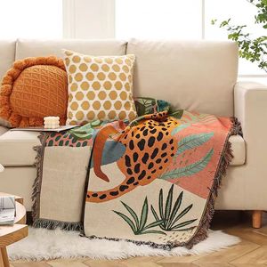 卸売 カスタム織りジャカード キャンプブランケット アメリカンブレンド ブランケット タペストリー織り ソファカバー カウチ ボヘミアンブランケット スロー - Product Image 4