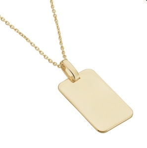 Inspirar joyería al por mayor personalizado grabar palabras etiquetas collar personalizar rectángulo colgante collar joyería de acero inoxidable - Product Image 2