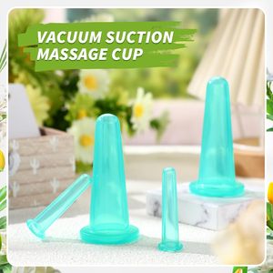 Kit de ventouses en silicone pour la thérapie de massage, ensemble de ventouses professionnel pour studio et domicile, aspiration plus forte, idéal pour le massage myofascial - Product Image 2
