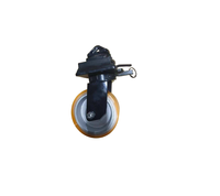 Roulettes pivotantes robustes pour conteneurs maritimes de 6 pouces, en fonte avec roues en PU et frein, capacité de 4500 kg par ensemble