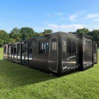 Maisons modulaires de luxe préfabriquées en usine, extensibles, 2 ou 3 chambres, maison mobile portable en conteneur de 40 pieds