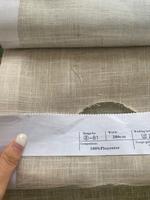 Offre spéciale : Tissus de rideaux en lin doux 100% polyester pour chambre à coucher 280/300/320/340/360CM