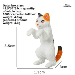 Yeni sevimli küçük yalan tankı kedi balık tankı dekorasyon yaratıcı küçük hayvan peyzaj sınır ötesi akvaryum asılı süsleme - Product Image 4