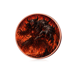 Pièces de monnaie en cuivre pur .999 de 2*1 oz, double face, motif Mythology <span class=keywords><strong>Demon</strong></span> <span class=keywords><strong>Lord</strong></span>, collection Baddies, pièce de 1 oz - Product Image 4
