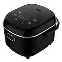Cuiseur à riz compact multifonctionnel 8-en-1 avec pot intérieur en céramique de 2,5 L, poignée portable, minuterie différée de 24 heures, pour la vapeur, repas facile