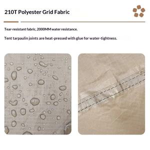 Winter Vier-seizoenen Camouflage Kampeertent Dubbellaags Eén Slaapkamer Twee Woonkamers Koudebestendig Buiten Opvouwbare Draagbare <span class=keywords><strong>Tunnel</strong></span> - Product Image 3