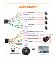 Mekede ND2 MP5 7 pouces 800*480 sept couleurs lumière voiture-play pour universel avec lecteur radio FM SWC JPG Image