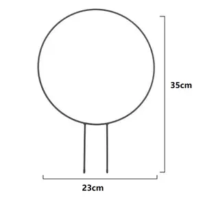 정원 격자 금속 식물 지원 스테이크 꽃 등반 스틱 심장 라운드 모양의 정원 격자 등반 식물 금속