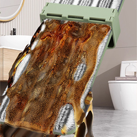 Serpillère plate auto-nettoyante en microfibre de 45 cm, la plus vendue, pour le nettoyage des panneaux en acier, sans lavage à la main