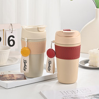 Gobelet isotherme en acier inoxydable personnalisé de 450 ml avec double couvercle