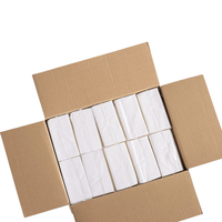 100 paquets de serviettes en papier en pâte de bois vierge blanche, fabriquées au JiangXi, sans logo, pour restaurants, hôtels, auberges, petit format