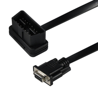 Cable adaptador de diagnóstico a DB9 con conector serie de 16 pines macho a 9 pines, herramienta de escaneo de vehículo, interfaz, probador de batería