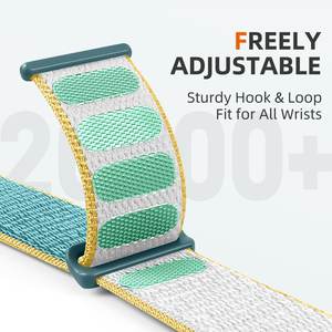 Cinturino Colorato in Nylon per <span class=keywords><strong>Apple</strong></span> <span class=keywords><strong>Watch</strong></span> Serie 10 46mm 42mm Serie <span class=keywords><strong>8</strong></span> <span class=keywords><strong>7</strong></span> 45mm 41mm SE 3 Ultra 2, Cinturino Sportivo Intrecciato per Donne - Product Image 4