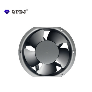 Ventilador Axial para Ductos QFDJ de 18 Pulgadas, 12-24V, Aspas de Plástico Gris para Ventilación y Deshumidificación - Product Image 1