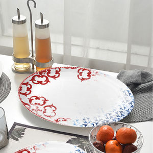 Juego de vajilla de porcelana de hueso de alta calidad al por mayor, plato cargador para fiesta, banquete, boda, plato de decoración - Product Image 4