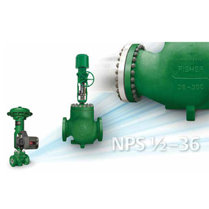 Vanne de régulation pneumatique FISHER Easy-e EZ, vanne à boisseau sphérique <span class=keywords><strong>utilitaire</strong></span> générale avec tige coulissante, commande manuelle - Product Image 5