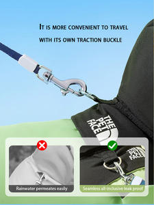 Chubasquero con capucha <span class=keywords><strong>de</strong></span> cuatro patas para mascotas Bunnyhi YF004 para perros pequeños, <span class=keywords><strong>mono</strong></span>, ropa impermeable, abrigo impermeable, ropa para perros, chubasquero - Product Image 4