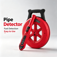 Detector de Obstrucciones en Tuberías, Localizador Portátil de Tuberías en Paredes, Detector de Obstáculos en Conductos de PVC, Herramienta de Inspección de Tuberías para Electricistas