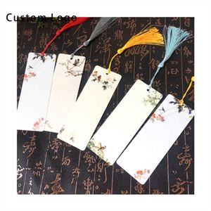 Marcapáginas Rectangulares Elegantes de Papel con Borla, Hechos a Medida para Regalos Empresariales - Product Image 3