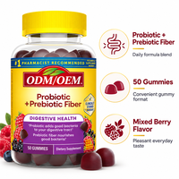 Gummies Probiotiques Prébiotiques Mélange de Fibres Nutrition Quotidienne Complément Alimentaire Fabricant OEM ODM Fournisseur en Gros Marque Privée