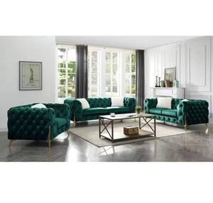 Juego de Sofás Seccionales de Cuero Modernos y Cómodos de Alta Gama Frank Furniture, Adecuados para Oficinas en el Hogar y Hoteles - Product Image 3