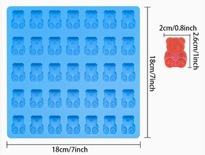 แม่พิมพ์ซิลิโคนรูปหมีขนาดกลาง 35 ช่อง สำหรับทำ<span class=keywords><strong>ช็อกโกแลต</strong></span> ฟัดจ์ เยลลี่ พุดดิ้ง ลูกอม ขายดี - Product Image 6