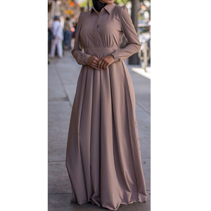 <span class=keywords><strong>Abaya</strong></span> Modesta di Dubai per Donne Musulmane, Alta Qualità, Tinta Unita, Maniche Lunghe, Vestito Casual ODM - Product Image 1