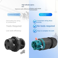 Connecteurs circulaires étanches en plastique pour éclairage extérieur R2T-Weichat IP68 sans vis P20 2/3 broches