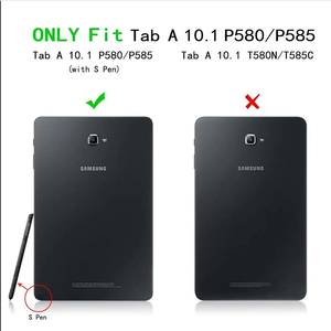 Étui pour Samsung Galaxy 2016 <span class=keywords><strong>Tab</strong></span> <span class=keywords><strong>A6</strong></span> 10.1 avec S Pen SM-P580 P585, étui pour <span class=keywords><strong>tablette</strong></span> en cuir PU, housse fine - Product Image 5