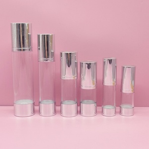 Wholesale AS Airless Lotion <b>Pump</b> <b>Bottle</b> 15ml 30ml 50ml 80ml 100ml 120ml Transparent Lotion Cream Essence Airless <b>Pump</b> <b>Bottle</b> - Product Image 4