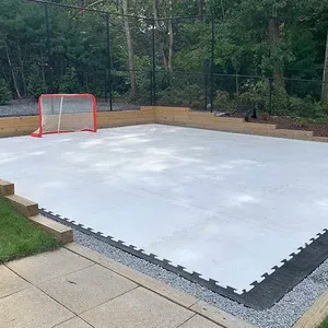 Panneau de patinage sur glace en polyéthylène pour l'extérieur, coussin de tir de hockey sur glace synthétique