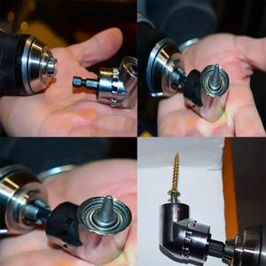 Ensemble industriel de 3 pièces Dispositif d'angle à rotation courte Tournevis hexagonal à tête carrée Acier + Conversion de lot de vent à 105 degrés - Product Image 3