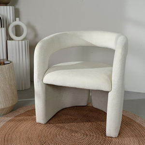 Ghế ăn bọc vải, đệm dày, thiết kế cong hiện đại, sang trọng dành cho nhà ở, khách sạn, phòng khách - Product Image 3