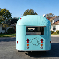Remorque à glaces personnalisée, camion à café entièrement équipé, remorque de restauration mobile, remorque commerciale pour la vente de snacks et de boissons