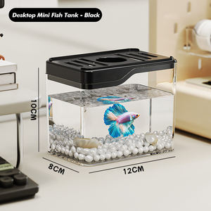 Modern, duurzaam <span class=keywords><strong>betta</strong></span>-vis aquarium, milieuvriendelijk bureau-aquariumset voor woonkamer en thuiskantoor decoratie, verpakt in plastic doos. - Product Image 3