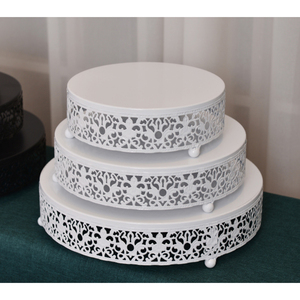 Supporto per torta all'ingrosso Set di supporti per torta rotondi in metallo Dessert Cupcake <span class=keywords><strong>pasticceria</strong></span> Candy Display Plate per matrimonio, evento, festa di compleanno - Product Image 2