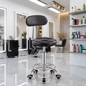 Salon Synthetic <b>Leather</b> Modern Adjustable Barber Chair Pedicure Master Beauty Salon Commercial Furniture pink Living Room Mall - Product Image 1