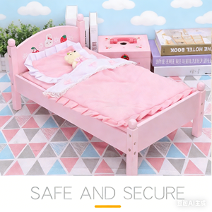 <span class=keywords><strong>Lit</strong></span> <span class=keywords><strong>de</strong></span> <span class=keywords><strong>poupée</strong></span> en bois mignon le plus vendu pour les enfants <span class=keywords><strong>de</strong></span> 2 à 7 ans, ensemble <span class=keywords><strong>de</strong></span> jouets <span class=keywords><strong>de</strong></span> meubles pour jeux <span class=keywords><strong>de</strong></span> rôle pour bébés - Product Image 6