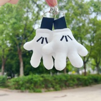 Creative mignon merveilleux gant en peluche pendentifs sac à dos suspendu sac à main décoratif porte-clés cadeaux