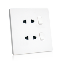 Prise murale électrique multifonctionnelle Shinelite, prix d'usine, avec ports USB Type A+C
