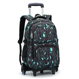 Дешевая новая сумка на колесиках с принтом для девочки, дорожная сумка на колесиках, рюкзак для других мальчиков, школьная сумка с колесиками