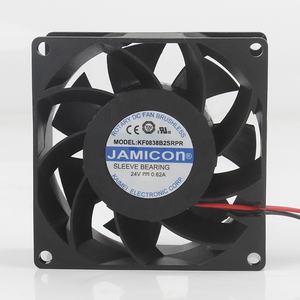 Ventilateur de refroidissement JAMICON 12V 48V DC24V 0.62A AC EC 8038 80X80X38MM 8CM à haut débit avec roulements à billes KF0838B2SRPR <span class=keywords><strong>pour</strong></span> convertisseur de fréquence - Product Image 1