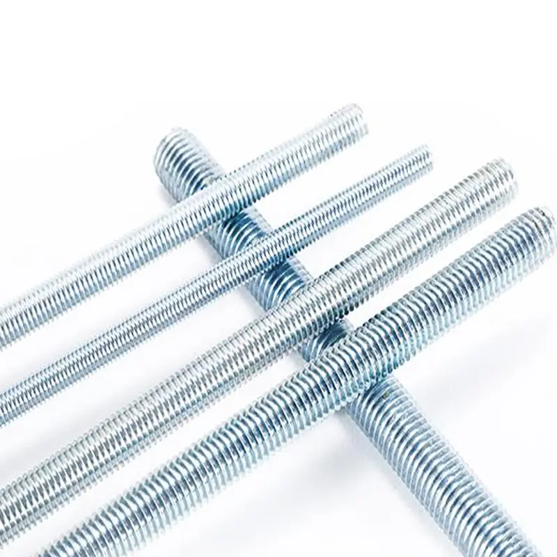 DIN975 976 12FT 1/2" 2-1/2" Mild Steel Threaded Rods Grade 4.8 8.8 10.9 Stud Bolt Blue Zinc Plated M8 M10 M12 Full Thread Rod