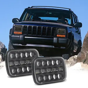 ASEND 95W 5x7 inch rectangle led headlight with DOT logo for jeep XJ YJ Hi/Lo beam for car offroad truck