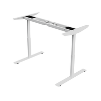 Bureau assis-debout automatique à double moteur abordable, cadre de bureau extensible, bureau intelligent à hauteur réglable