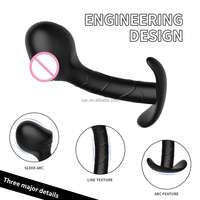 SacKnove erkek kadın stimülatörü silikon 3 adet popo açacağı eklemek Set masaj seks oyuncakları transeksüel yapay penis çiftler için Anal Plug oyunu