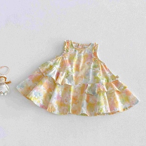 Vestito Senza Maniche Stile Principessa con Stampa <span class=keywords><strong>Unicorno</strong></span> a Righe, Abbigliamento Casual da Festa per Bambine - Product Image 6